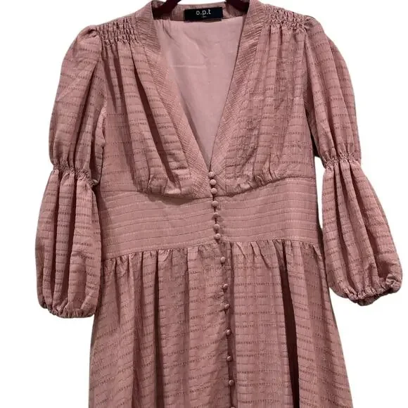 Anthropologie Pink Midi Dress - Picture 8 of 9